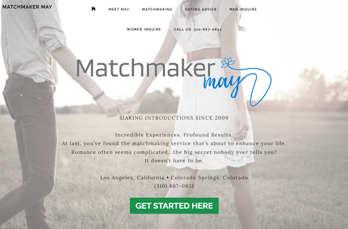 Matchmaker May homepage