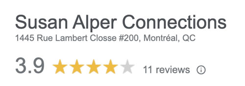 Susan Alper Connections 3.9 Google rating