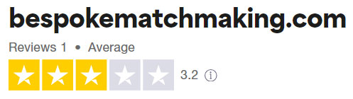 3.2 Trustpilot star rating for Bespoke Matchmaking