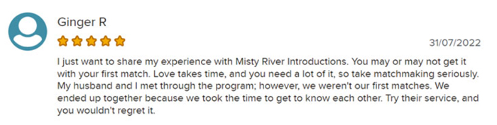 5-star Misty River Introductions review on BBB