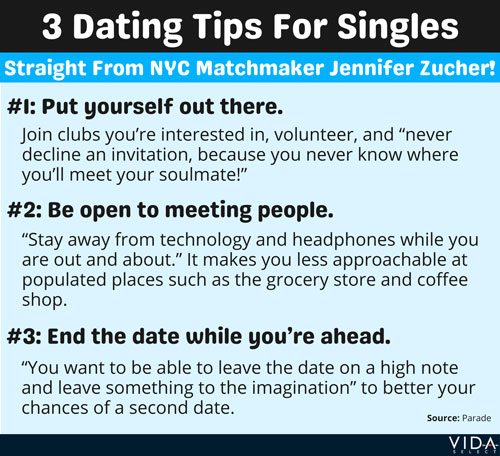 Dating tips for singles from matchmaker Jennifer Zucher