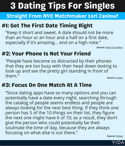 Matchmaker Lori Zaslow's 3 best dating tips