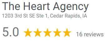 The Heart Agency 5.0 Google reviews rating