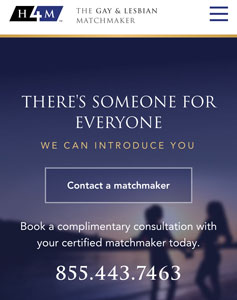 H4M gay matchmaker homepage
