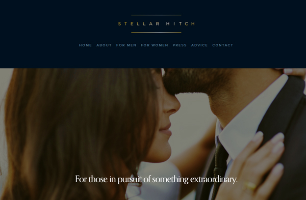 Stellar Hitch matchmaking website homepage