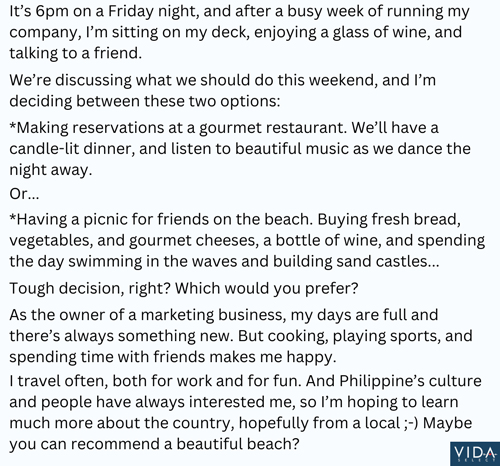 FilipinoCupid profile example