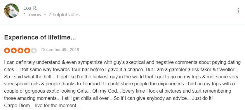 4-star SiteJabber TourBar review