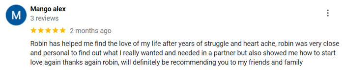 5-star Google review for Blue Label Life