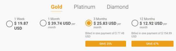 ThaiCupid Gold membership cost