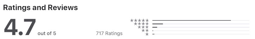 ThaiCupid App Store 4.7 star rating