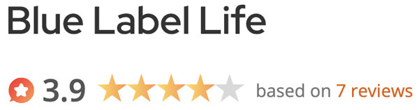 3.9 star rating for Blue Label Life on Word Of Mouth