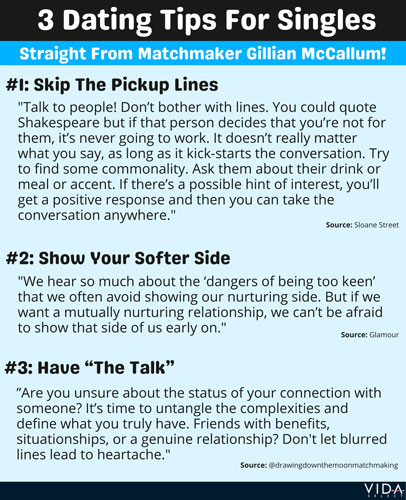 Matchmaker Gillian McCallum's best dating advice