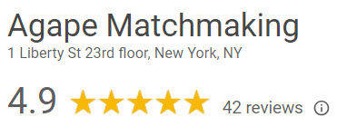 4.9 star Google rating for Agape Match