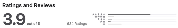 CougarLife app store rating of 3.9