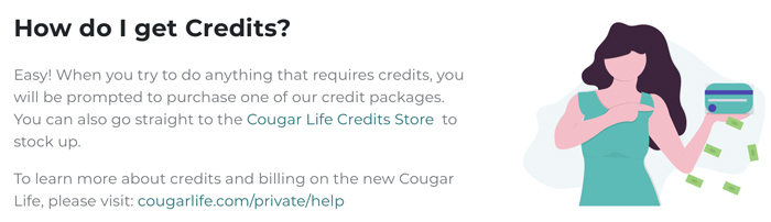 How to get credits on Cougar Life