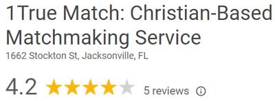 4.2 star rating for 1 True Match on Google