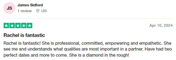 5-star Tawkify review on Trustpilot