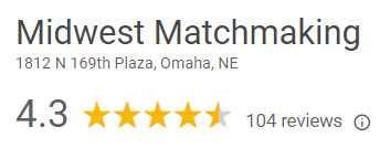 4.3 star rating for Midwest Matchmaking on Google