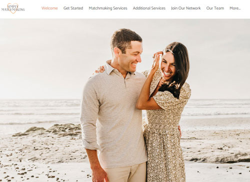 Simply Matchmaking website homepage