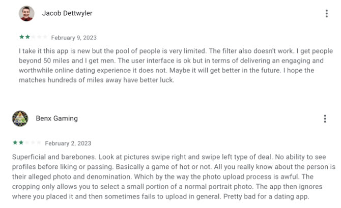 2-star Upward reviews